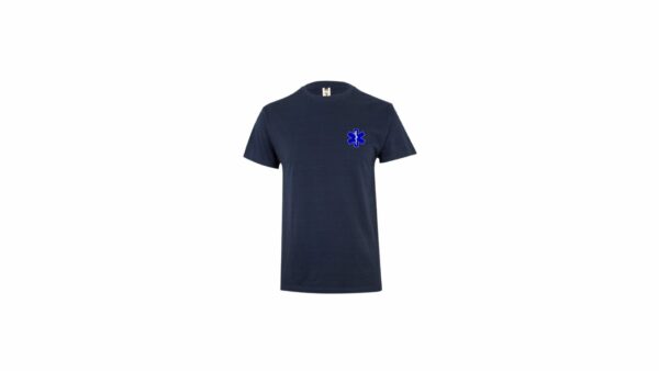 Tee-shirt marine ambulancier + croix ambulance
