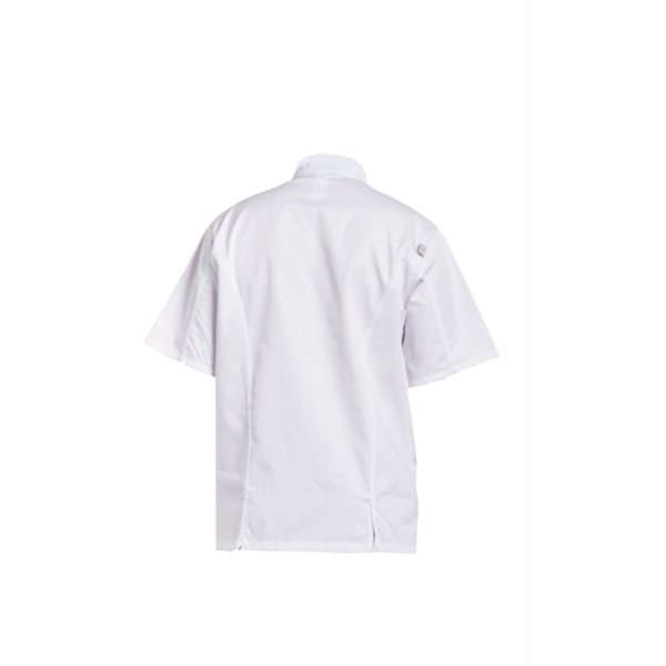 17B VESTE DE CUISINE P/C BLANC MC PRESSIONS – Image 3