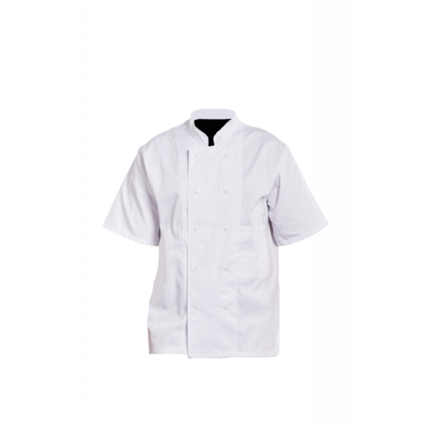 17B VESTE DE CUISINE P/C BLANC MC PRESSIONS